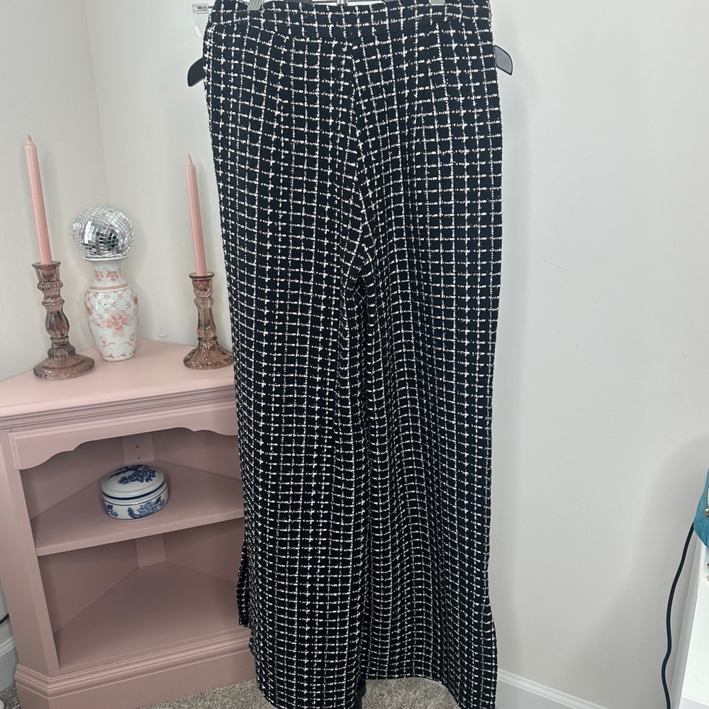 NWT Trendyol Monochrome Patterned Pants - Picture 3 of 6